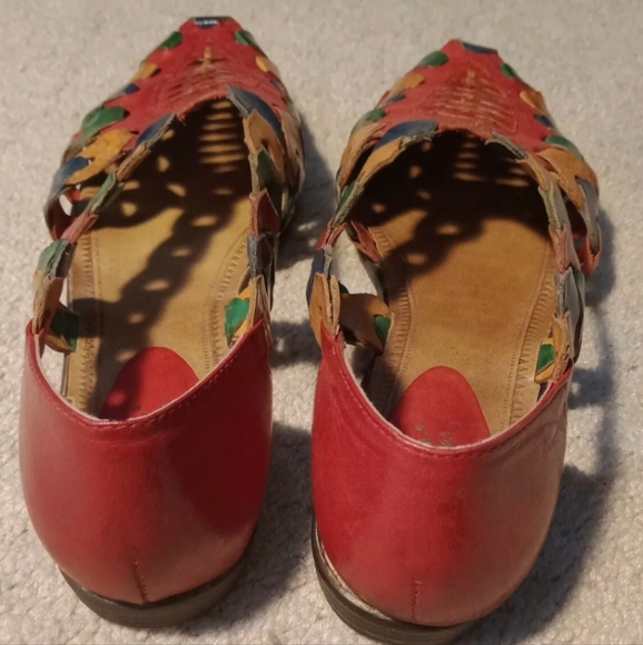 SANDRA MILLER  Multicolor Leather Flat  Slip On Shoes Size 7M - Picture 2 of 6